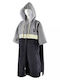 Aropec Schnelltrocknendes Strandponcho-Z5K03-GYxLYxBK Strandponcho aus Mikrofaser Schwarz