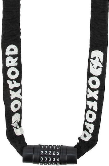 Oxford Combi Chain 8 Anti-theft Security Chain 8mm X 2m Combination Lock