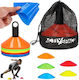 Flexible Training Cones Discs Mushrooms 50pcs