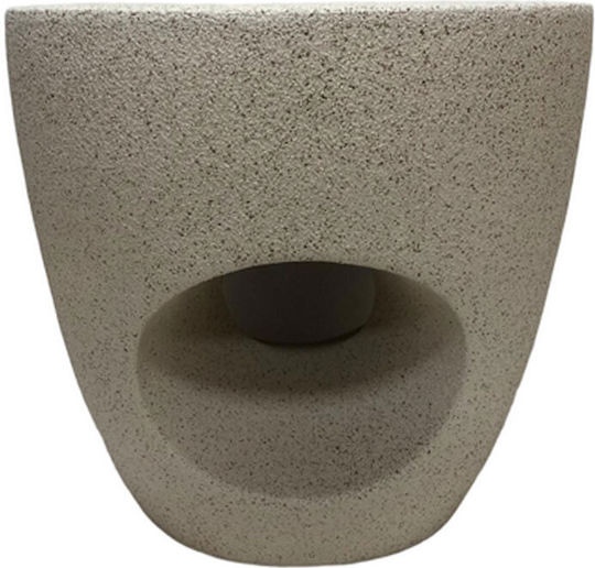 Στρογγυλό Βοηθητικό Τραπεζάκι Portal Sand Beige Μ50xΠ41xΥ46.5εκ.