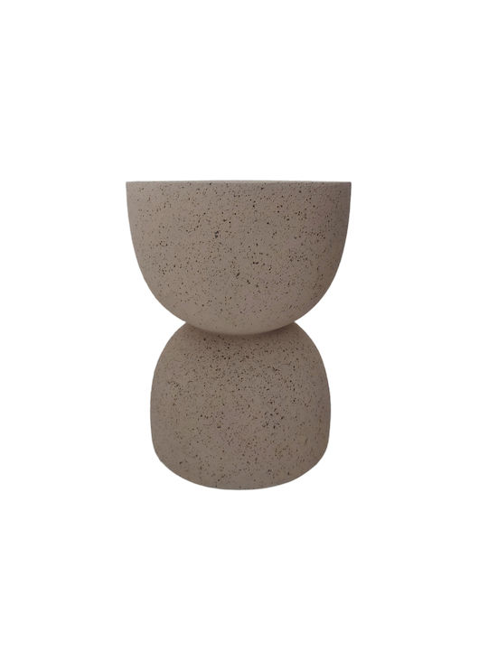 Στρογγυλό Βοηθητικό Τραπεζάκι Duo Terrazzo Μ34xΠ34xΥ45εκ.