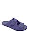 Damen Flache Sandalen Hellblau