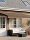 vidaXL Terrasse Zelt Braune 4x3m