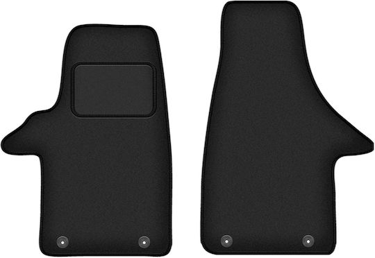 Front Car Mats Vw Transporter T5 Van 2 Rows 2003-2015 Black