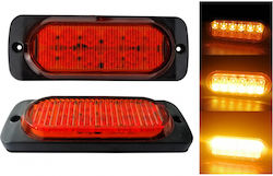 12 Lampă de urgență LED Galbenă Luminoasă Intermitentă Mar950