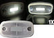 Led White Led Marker Clearance Light 122mm X 63mm Three Functions 12v-24v
