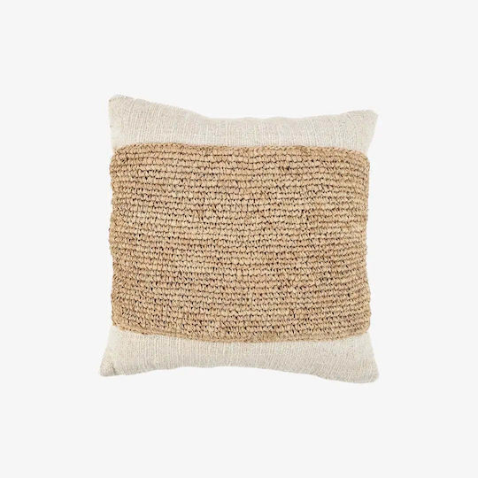 Phos & Gaia Decorative Pillow Case Raffia Stamp Raffia Stamp 50x50cm