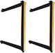 Uhome Metal Furniture Leg 2 Pieces Suitable for Table / Coffee Table 6x4x70cm Black
