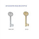 Replacement Keys 7010 Nickel