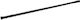 MRShome Teleskopische Duschvorhangstange Gerade Schwarze Φ22mm 110cm
