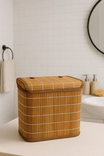 SteweHome Dekorative Körbe Bambus Braune 35x26x20cm