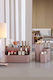 SteweHome Make-up Zubehör Set Badezimmer Organisation 5 Fächer Türkis 19.2x10.5x10.2 cm