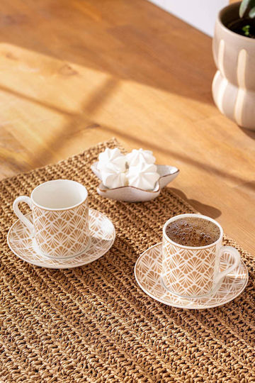 SteweHome SteweHome Kaffee Tasse aus Porzellan Beige 90ml