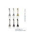 Import Hellas Verona Curtain Rail Wall Base Metal Silver