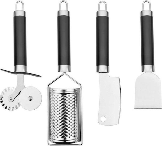 SteweHome Set of Metallic Cooking Utensils 4 Pieces White