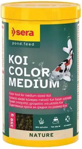 Sera Koi Color Medium Храна за Koi зърна 1000ml
