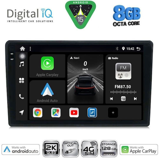 Digital IQ Ηχοσύστημα Αυτοκινήτου για Citroen C4 / DS4 2018 (Bluetooth/USB/WiFi/GPS/Apple-Carplay/Android-Auto) με Οθόνη Αφής 10"