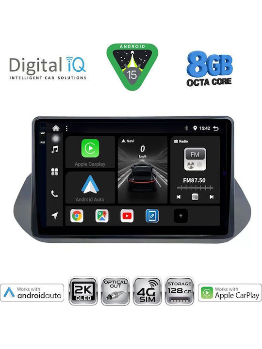 Digital IQ Car Audio System for Nissan Qashqai 2021 Bluetooth USB WiFi GPS Apple CarPlay Android Auto with 10" Touch Screen
