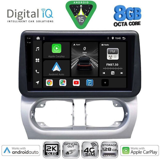 Digital IQ Ηχοσύστημα Αυτοκινήτου για Opel Corsa / Tigra 2000-2006 (Bluetooth/USB/WiFi/GPS/Apple-Carplay/Android-Auto) με Οθόνη Αφής 9"