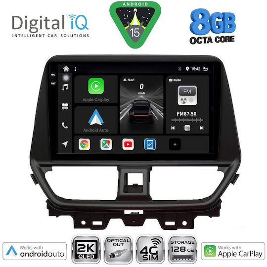 Digital IQ Car Audio System for Suzuki Baleno 2022 (Bluetooth/USB/WiFi/GPS/Apple CarPlay/Android Auto) with 9" Touch Screen