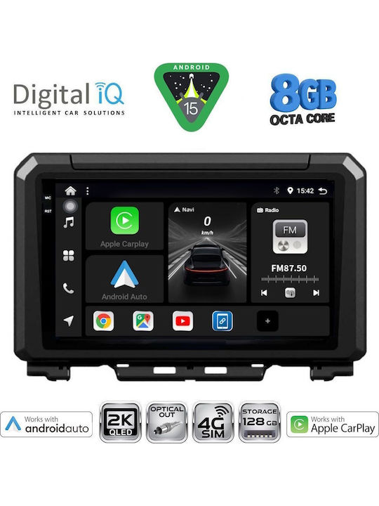 Digital IQ Car Audio System for Suzuki Jimny 2017 (Bluetooth/USB/WiFi/GPS/Apple CarPlay/Android Auto) with 9" Touch Screen