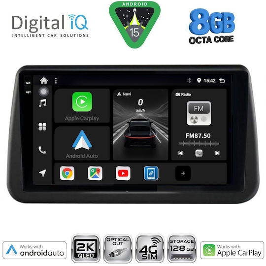 Digital IQ Car Audio System for Opel Meriva 2010-2017 Bluetooth USB WiFi GPS Apple CarPlay Android Auto with 9" Touch Screen