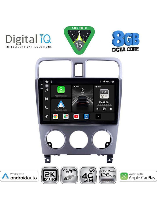 Digital IQ Car Audio System for Subaru Forester 2002-2008 Bluetooth USB WiFi GPS Apple CarPlay Android Auto with 9" Touch Screen