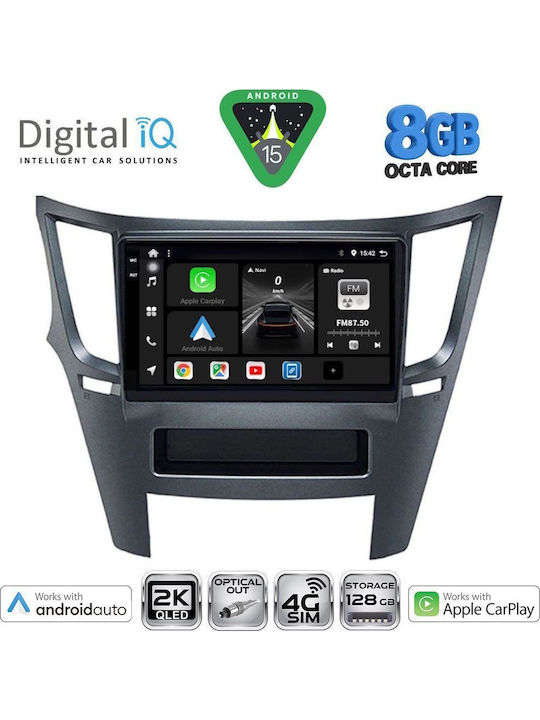 Digital IQ Car Audio System for Subaru Legacy / Outback 2009-2014 (Bluetooth/USB/WiFi/GPS/Apple CarPlay/Android Auto) with 9" Touch Screen
