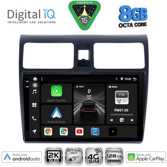 Digital IQ Car Audio System for Suzuki Swift 2005-2011 Bluetooth USB WiFi GPS Apple CarPlay Android Auto with 10" Touch Screen