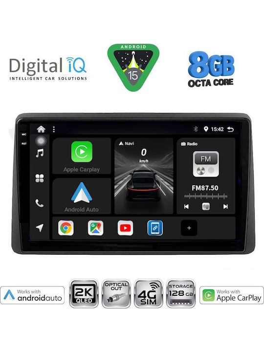 Digital IQ Car Audio System for Nissan Navara 1998-2004 Bluetooth USB WiFi GPS Apple CarPlay Android Auto with 10" Touch Screen