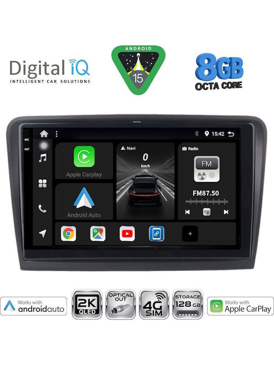 Digital IQ Car Audio System for Skoda Superb 2008-2015 with Clima Bluetooth USB WiFi GPS Apple CarPlay Android Auto with 10" Touch Screen