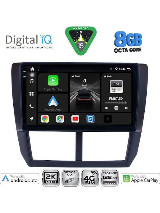 Digital IQ Car Audio System for Subaru Forester / Impreza 2008-2013 (Bluetooth/USB/WiFi/GPS/Apple CarPlay/Android Auto) with 9" Touch Screen