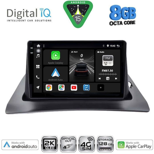 Digital IQ Car Audio System for Renault Kangoo 2010-2021 Bluetooth USB WiFi GPS Apple CarPlay Android Auto with 9" Touch Screen