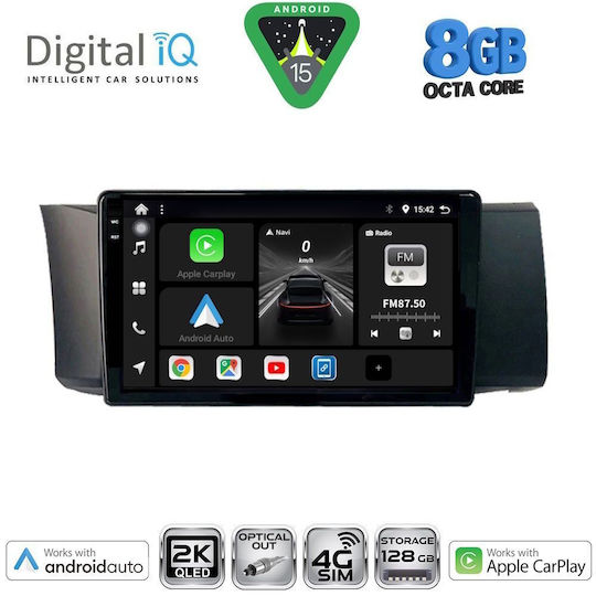 Digital IQ Car Audio System for Toyota GT86 Subaru BRZ 2012 (Bluetooth USB WiFi GPS Apple CarPlay Android Auto) with 9" Touch Screen