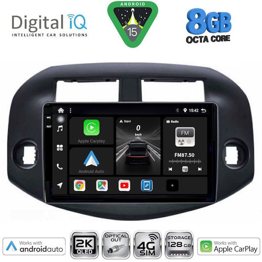 Digital IQ Car Audio System for Toyota RAV 4 2006-2012 (Bluetooth/USB/WiFi/GPS/Apple CarPlay/Android Auto) with 10" Touch Screen