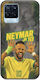 Θήκη World Stars Collection Neymar Jr Realme 8 8 Pro Black Tpu Μαύρη Σιλικόνη