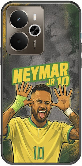 World Stars Collection Neymar Jr Realme 14 5g Black TPU Silicone Mobile Phone Case