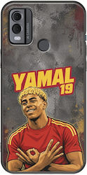 Handyhülle World Stars Collection Lamine Yamal Nokia C22 Schwarze Tpu Silikon