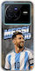 Husă World Stars Collection Lionel Messi Vivo X80 Flexible TPU Silicon Transparentă