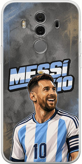 World Stars Collection Lionel Messi Huawei Mate 10 Pro Flexible TPU Transparent Silicone Mobile Phone Case