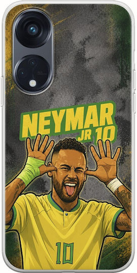 World Stars Collection Neymar Jr Case Oppo Reno 8t 5g Flexible TPU Transparent Silicone
