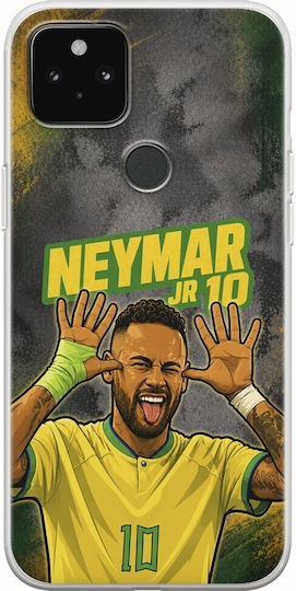 World Stars Collection Neymar Jr Google Pixel 4a 5G Flexible TPU Transparent Silicone Mobile Phone Case