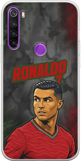 Калъф World Stars Collection Cristiano Ronaldo Xiaomi Redmi Note 8 2021 Гъвкав TPU Прозрачен Силикон