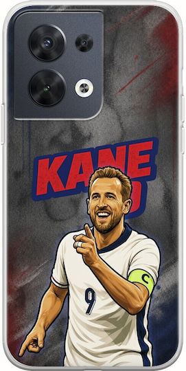 World Stars Collection Harry Kane Case Oppo Reno 8 5G Flexible TPU Transparent Silicone