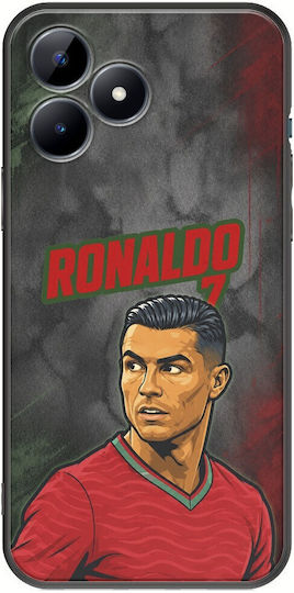 World Stars Collection Cristiano Ronaldo Realme C53 Black TPU Silicone Mobile Phone Case