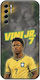 Husă World Stars Collection Vinicius Junior TCL 20S 20 5G 20L 20L+ Neagră TPU Silicon