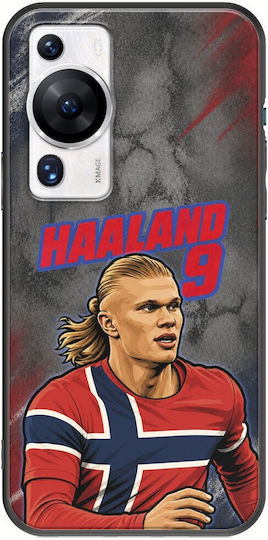 Handyhülle World Stars Collection Erling Haaland Huawei P60 Pro Schwarze Tpu Schwarz Silikon