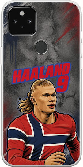 World Stars Collection Erling Haaland Google Pixel 4a 5G Flexible TPU Transparent Silicone Mobile Phone Case