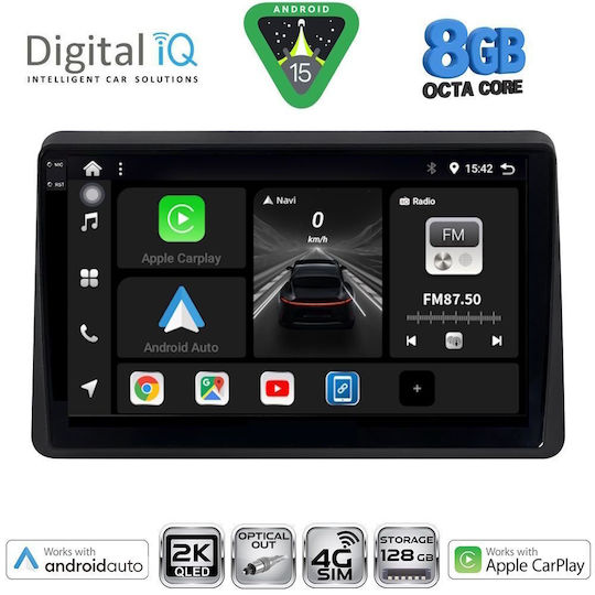 Digital IQ Ηχοσύστημα Αυτοκινήτου για Opel Movano Renault Master Nissan NV400 2020 (Bluetooth/USB/WiFi/GPS/Apple-Carplay/Android-Auto) με Οθόνη Αφής 10"
