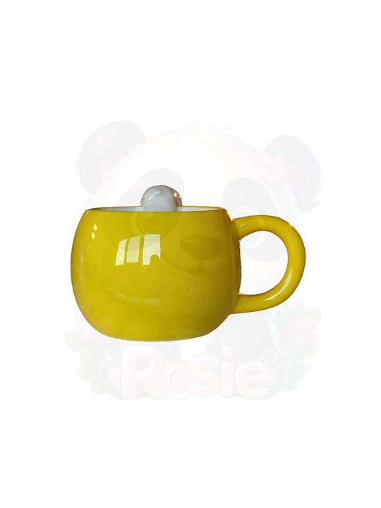 SteweHome Κούπα Κεραμική Κίτρινη 350ml